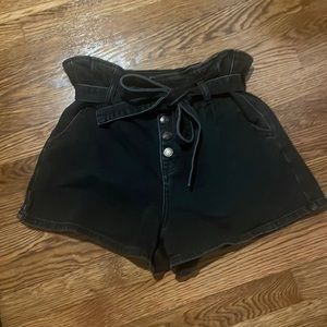American Eagle Jean Black Wash Shorts